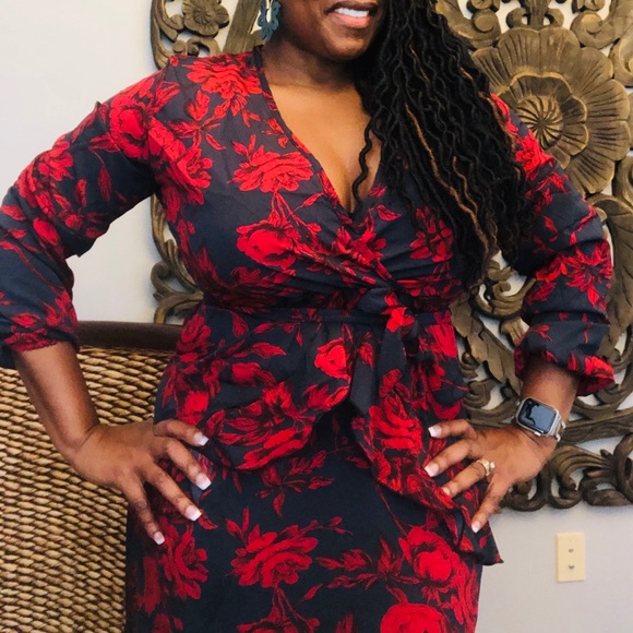 Spring Floral Merry Terry Dress XL - Picture 2 of 7